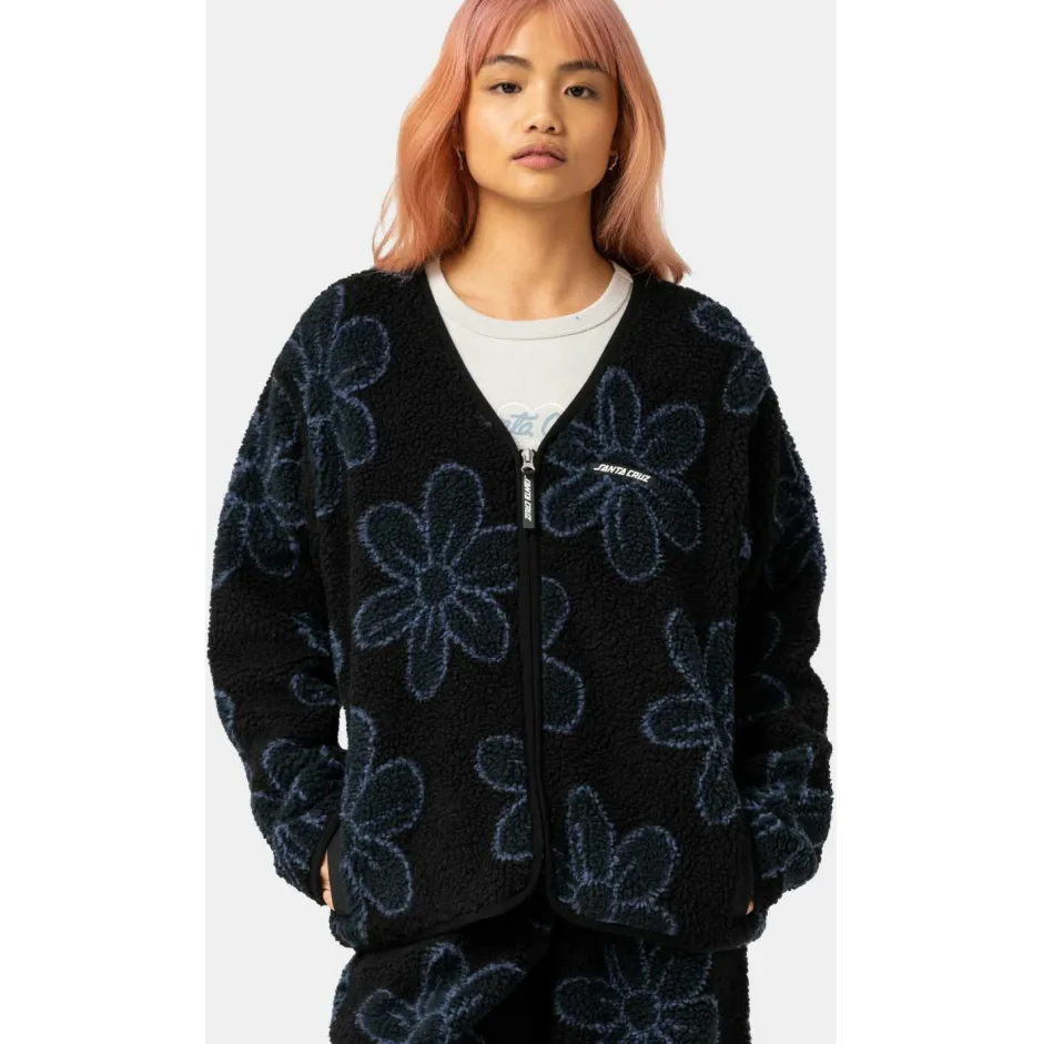 Santa Cruz - Women's Homebody Jacket - Fleecejacke Black Daisy Online