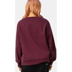 Santa Cruz - Women's Ribbon Script Front Crew - Pullover Dark Cherry Clearance