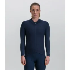 Discount - Women's Pure Block Colour Thermal Cycling Jersey - Radtrikot Fahrradbekleidung|Radtrikots