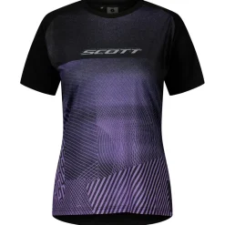 Hot Scott - Women's Tee Trail Tuned S/S - Radtrikot Black / Swish Purple