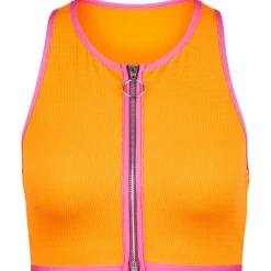 Clearance Seafolly - Women's Beach Bound Zip Front Tank Top - Bikini-Top