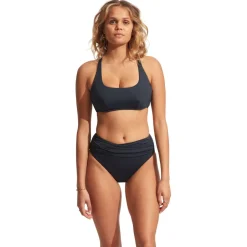 Seafolly - Women's Collective High Waist Wrap Front Pant - Bikini-Bottom Outlet