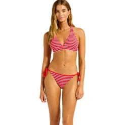 Seafolly - Women's Mesh Effect Multi Fit Longline Tri - Bikini-Top Best