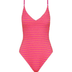 Seafolly - Women's Mesh Effect V Neck One Piece - Badeanzug Online