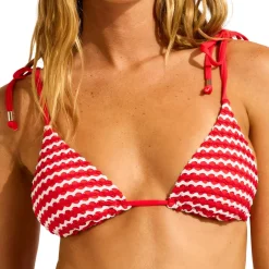 Discount - Women's Mesh Effect Slide Tri - Bikini-Top Bademode