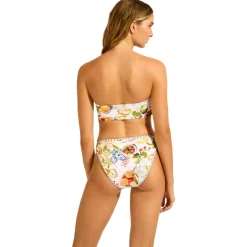 Online Seafolly - Women's Riviera Coast Reversible Tube Top - Bikini-Top White
