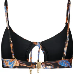 Seafolly - Women's Silkroad Drawstring Keyhole Bralette - Bikini-Top Discount