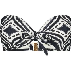 Best Seafolly - Women's Zanzibar Twist Tie Front Bandeau - Bikini-Top