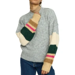 Hot - Women's Striped Mohair Sweater - Pullover Pullover & Hoodies|Alltagsbekleidung