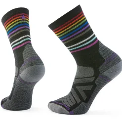 Discount Smartwool - Hike Light Cushion Pride Crew Socks - Wandersocken Charcoal