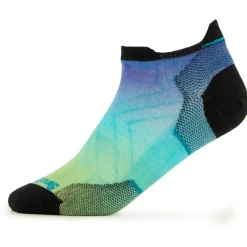 - Women's Run Zero Cushion Ombre Print Low Ankle - Laufsocken Merinosocken|Socken