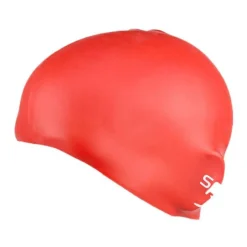 Clearance - Plain Moulded Silicone Cap Junior - Badekappe Schwimm- & Strandzubehör|Badekappen