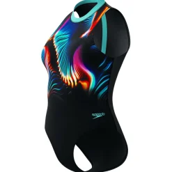 Best Speedo - Women's Printed Hydrasuit - Badeanzug Turquiose Gem