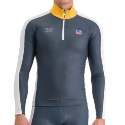 Discount Sportful - Anima Apex Jersey - Langlaufjacke Galaxy Blue / Red