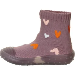 Sterntaler - Kid's Adventure-Socks Herzen - Hüttenschuhe Purple / Heart Hot