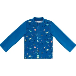 Clearance Sterntaler - Kid's Badeshirt Langarm Weltraum - Lycra Königsblau