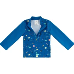 Clearance Sterntaler - Kid's Badeshirt Langarm Weltraum - Lycra Königsblau
