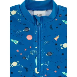 Clearance Sterntaler - Kid's Badeshirt Langarm Weltraum - Lycra Königsblau