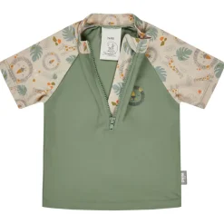 Discount Sterntaler - Kid's Badeshirt Kurzarm Löwe - Lycra Mattgrün