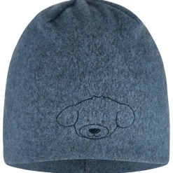 New Sterntaler - Kid's Beanie Hund - Mütze Blau Melange