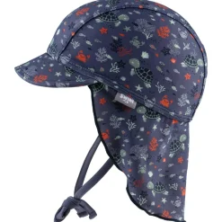 New Sterntaler - Kid's Schirmmütze Nacken Unterwasser - Cap Blau