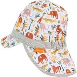 Sterntaler - Kid's Schirmmütze Nackenschutz Tiere - Cap White Best