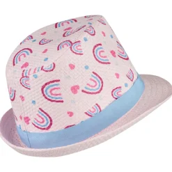 Sterntaler - Kid's Strohhut Regenbogen - Hut Puderrosa Best