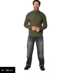 Clearance - Heavy MerinoKnit MMXX.Rutvik Half Zip - Merinopullover Alltagsbekleidung|Wanderbekleidung