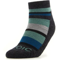 Stoic - Kid's Merino Trekking Quarter Socks Striped - Wandersocken Clearance