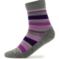 Discount - Kid's Merino Trekking Crew Socks Stripes - Wandersocken Wandersocken|Merinosocken