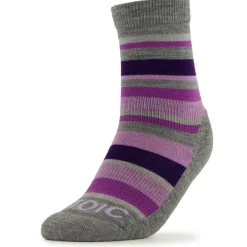 Discount - Kid's Merino Trekking Crew Socks Stripes - Wandersocken Wandersocken|Merinosocken