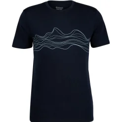 Best Stoic - Merino155 LaholmSt. Print T-Shirt Lines - Merinoshirt