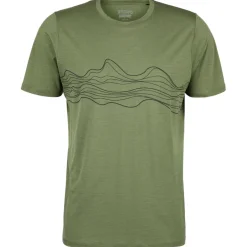 Best Stoic - Merino155 LaholmSt. Print T-Shirt Lines - Merinoshirt