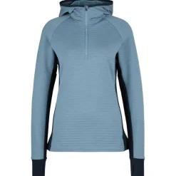 Clearance - Women's MerinoFleece260 FlenSt. Half Zip with Hood - Merinohoodie Trekkingbekleidung|Alltagsbekleidung
