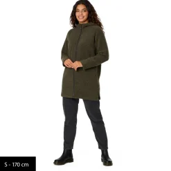 Clearance - Women's MerinoPile RissnaSt. Long Jacket - Mantel Alltagsbekleidung|Jacken