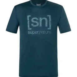 Clearance super.natural - Logo Lines Tee - Merinoshirt