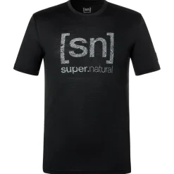 Clearance super.natural - Logo Lines Tee - Merinoshirt