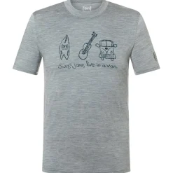 Outlet - Van Life Bio Jersey Tee - Merinoshirt Wanderbekleidung|Merinounterwäsche