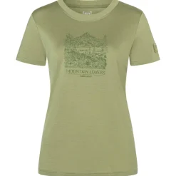super.natural - Women's Mountain Lovers Bio Jersey Tee - Merinoshirt New