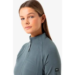 super.natural - Women's Movement Jacket - Merinojacke Cashmere Grey Melange / Jet Black Best