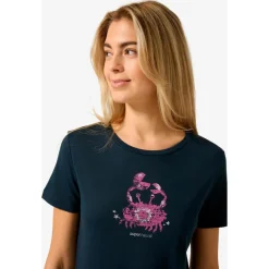 super.natural - Women's Mrs Crab Tee - Merinoshirt New