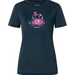 super.natural - Women's Mrs Crab Tee - Merinoshirt New