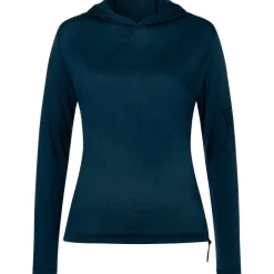 super.natural - Women's Relax Light Pocket Hoodie - Merinohoodie Blueberry Online