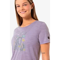 super.natural - Women's Rock Flowers Tee - Merinoshirt Online