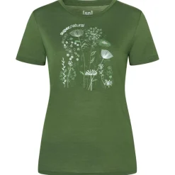 super.natural - Women's Rock Flowers Tee - Merinoshirt Online