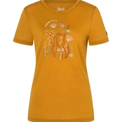 super.natural - Women's Rock Flowers Tee - Merinoshirt Online