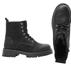Clearance - Women's Penny Lace Suede Boots - Freizeitstiefel Freizeitstiefel