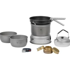 Best - 27-4 HA Sturmkocher w. Non-Stick Pfanne - Spirituskocher Trekkingausrüstung|Outdoor-Küche