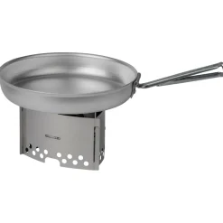 - Bratpfanne aus Alu mit Klappgriff - Pfanne Trekkingausrüstung|Outdoor-Küche