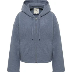 Outlet Tranquillo - Women's Gemütliche Jacke aus Walkwolle - Freizeitjacke Smoke